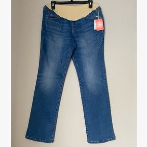 NWT A:Glow Maternity Full Belly Panel Bootcut 14